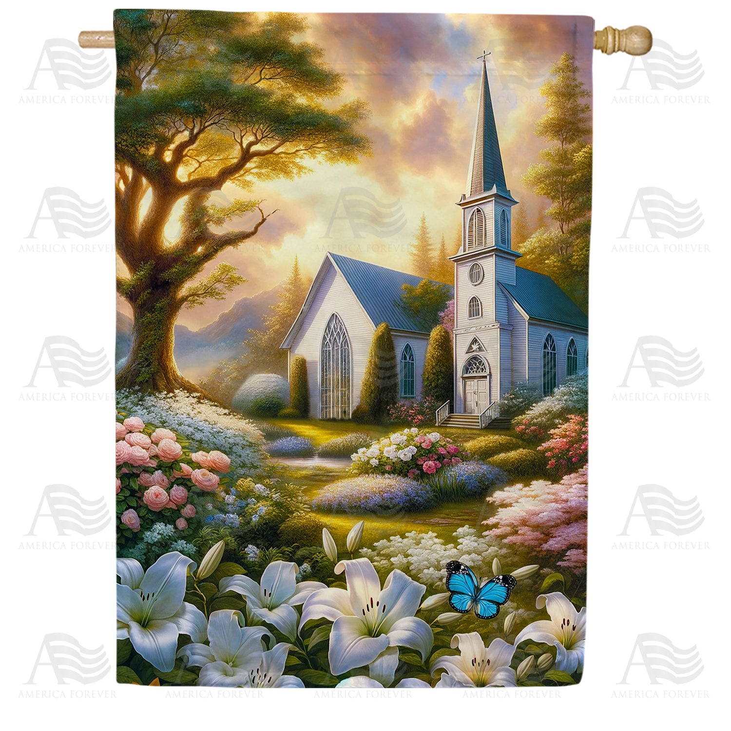 Twilight Grace Double Sided House Flag