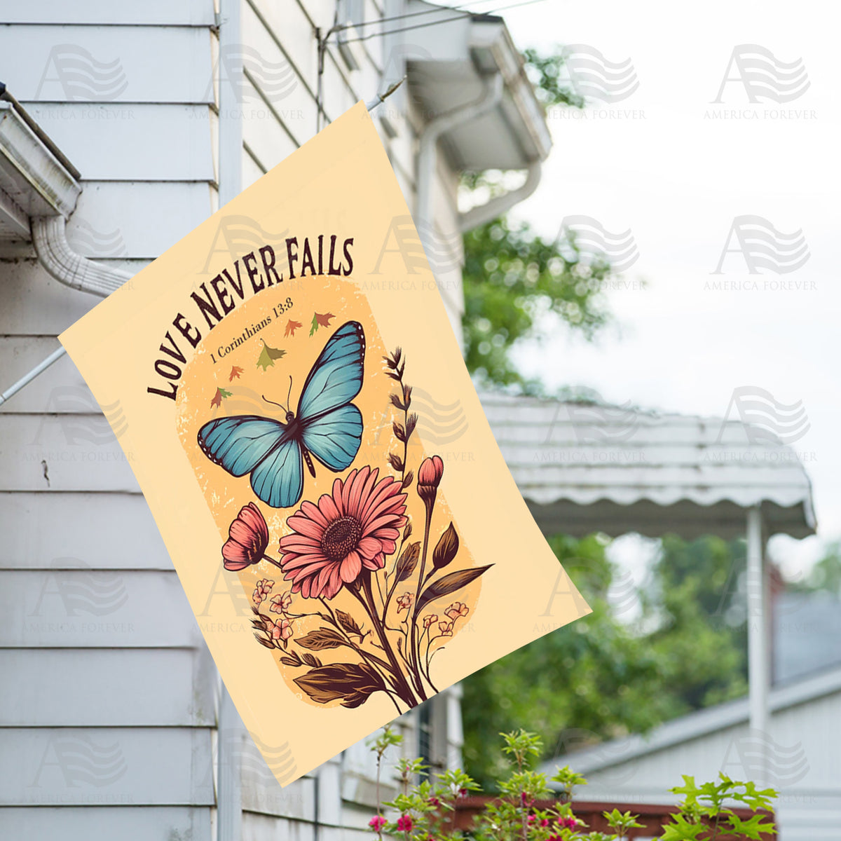 Timeless Love Double Sided House Flag