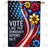 Vote For Democracy Double Sided House Flag