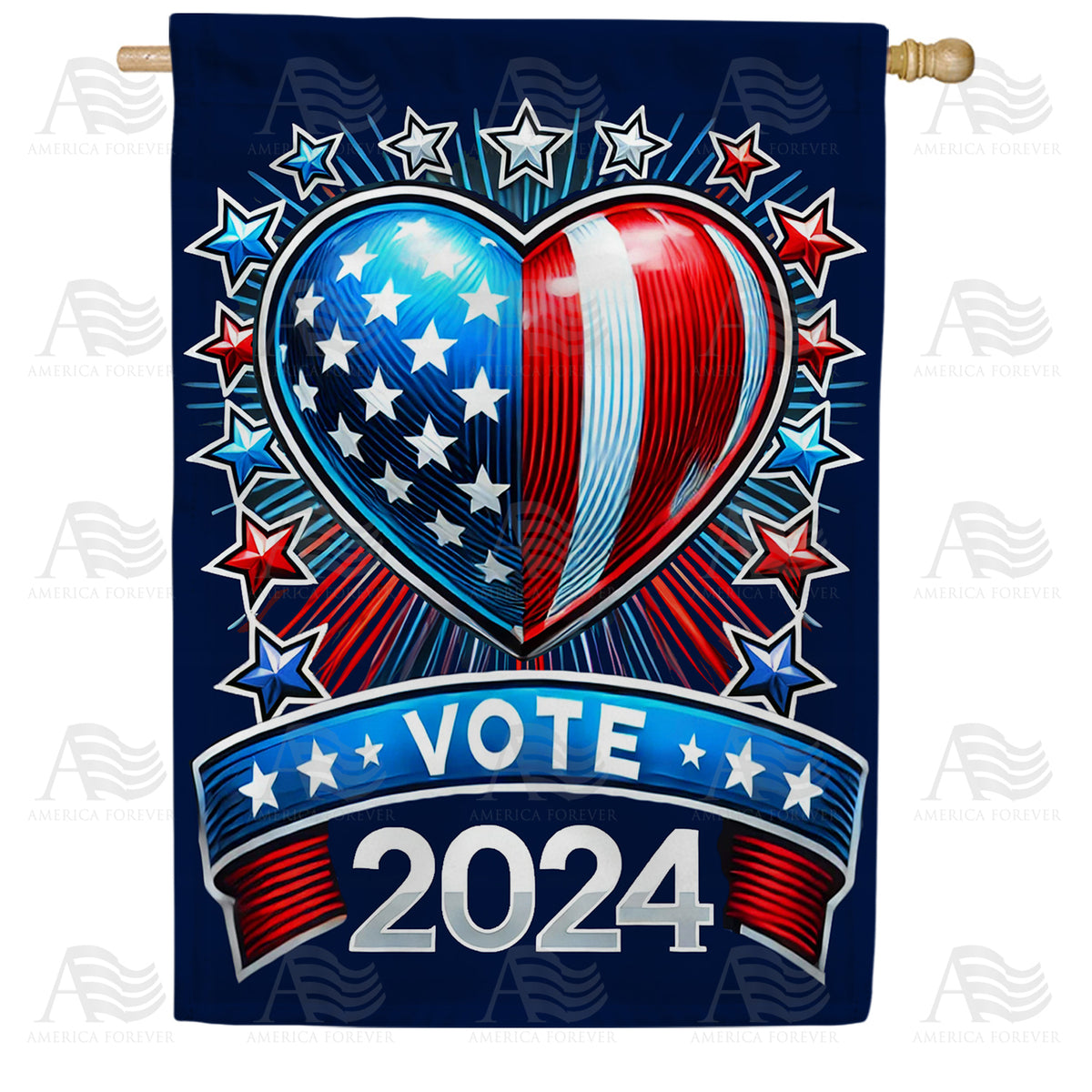 2024 Presidential Election Vote Double Sided House Flag