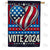 Vote 2024 Patriotic Heart Double Sided House Flag