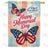 Happy Memorial Day Butterflies Watercolor Double Sided House Flag