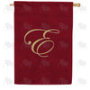 Ornate Script Monogram House Flag