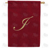 Ornate Script Monogram House Flag
