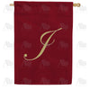 Ornate Script Monogram House Flag