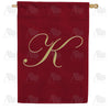 Ornate Script Monogram House Flag