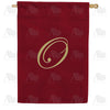 Ornate Script Monogram House Flag