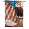 Patriotic Bald Eagle We The People House Flag