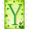 St. Patty's Pot O' Gold Monogram House Flag