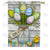 Easter Egg Bouquet Double Sided House Flag