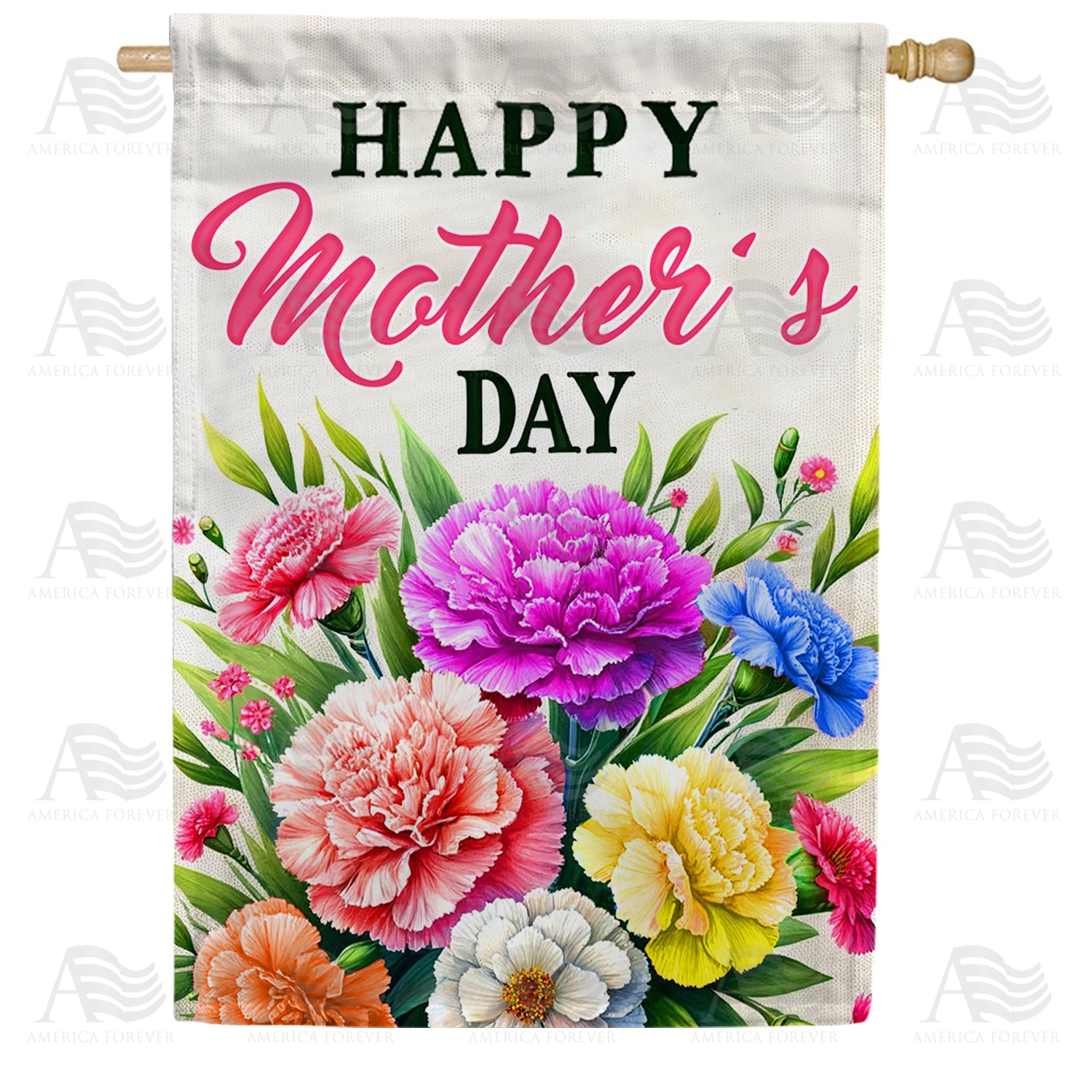 Blooming Mother's Day Double Sided House Flag