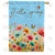Spring Blossom Welcome Double Sided House Flag