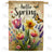 Springtime Floral Melody Double Sided House Flag