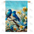 Bluebirds Daffodil Perch Double Sided House Flag