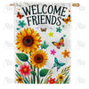 America Forever Welcome Friends Double Sided House Flag