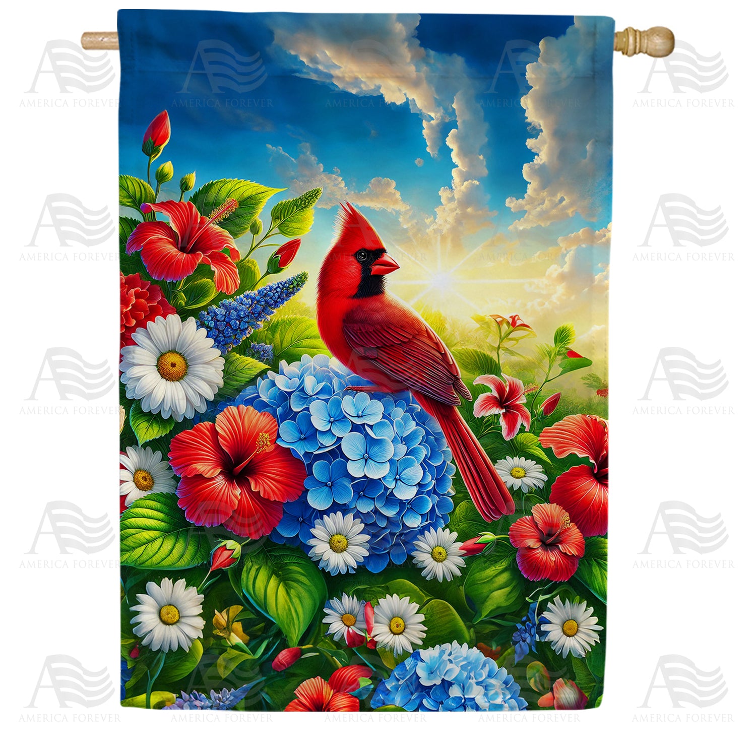 Bandiera Decorativa Da Giardino 12x18 – Merry Christmas Con Cardinale Rosso – 51groups - Foto 5