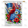 America Forever Patriotic Cardinal Double Sided House Flag