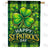 St. Patrick's Day Shamrock House Flag