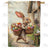 Easter Bunny Egg Basket Double Sided House Flag