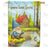 Gnome Sweet Gnome Fishing Cabin Double Sided House Flag