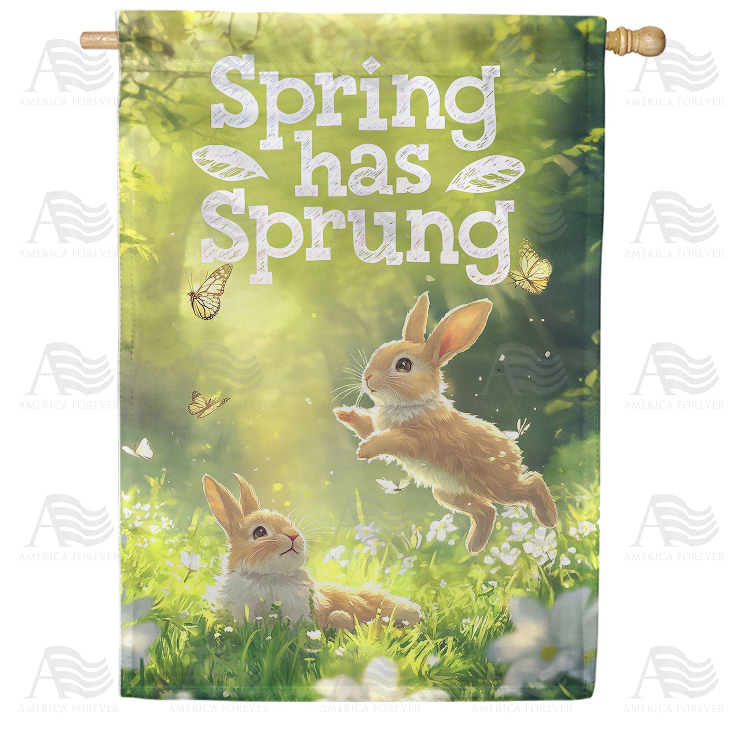 Spring Blooms Purple Iris Double Sided House Flag