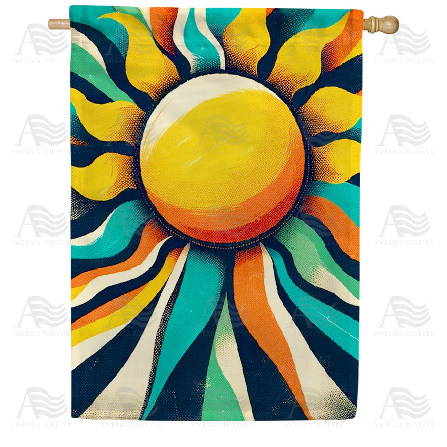 Summer Sol Radiance Double Sided House Flag