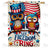 Patriotic Owls Duo Double Sided House Flag
