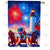 Seaside Fireworks Serenity Double Sided House Flag