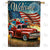 Patriotic Pickup Welcome Double Sided House Flag