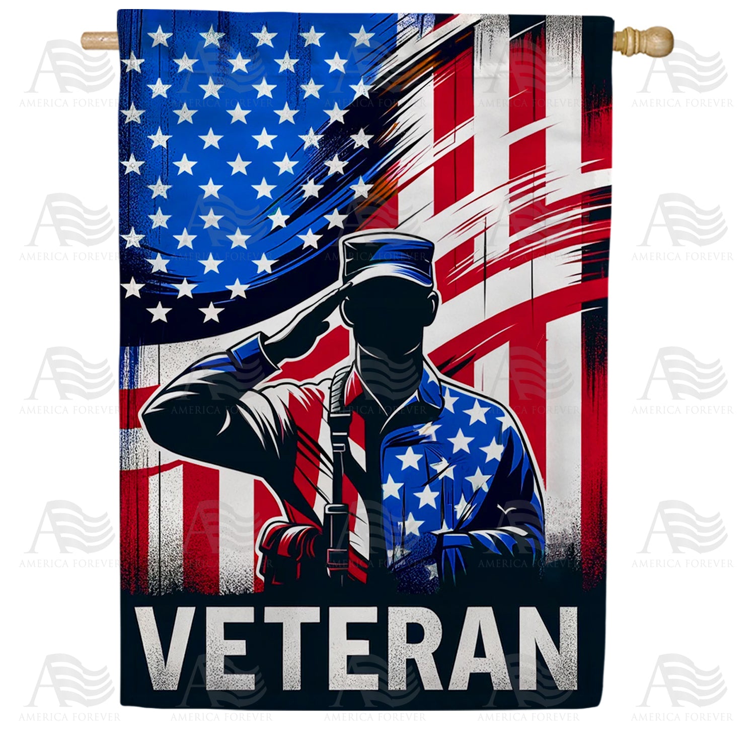 Salute to Service Double Sided House Flag