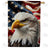 America Forever Patriotic Eagle Double Sided House Flag