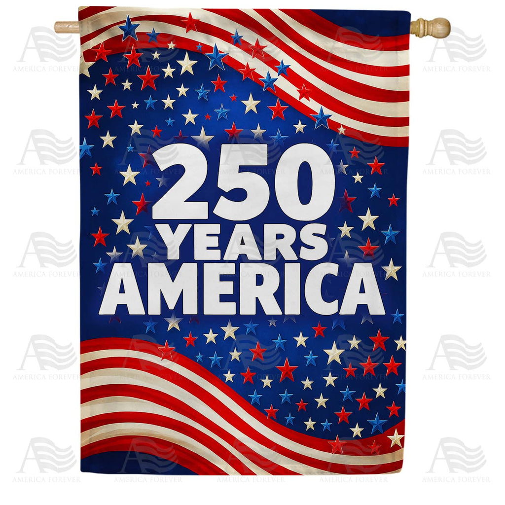 250 Years America House Flag