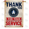 Thank You Space Force Service House Flag