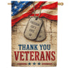 Thank You Veterans Freedom Isn't Free House Flag