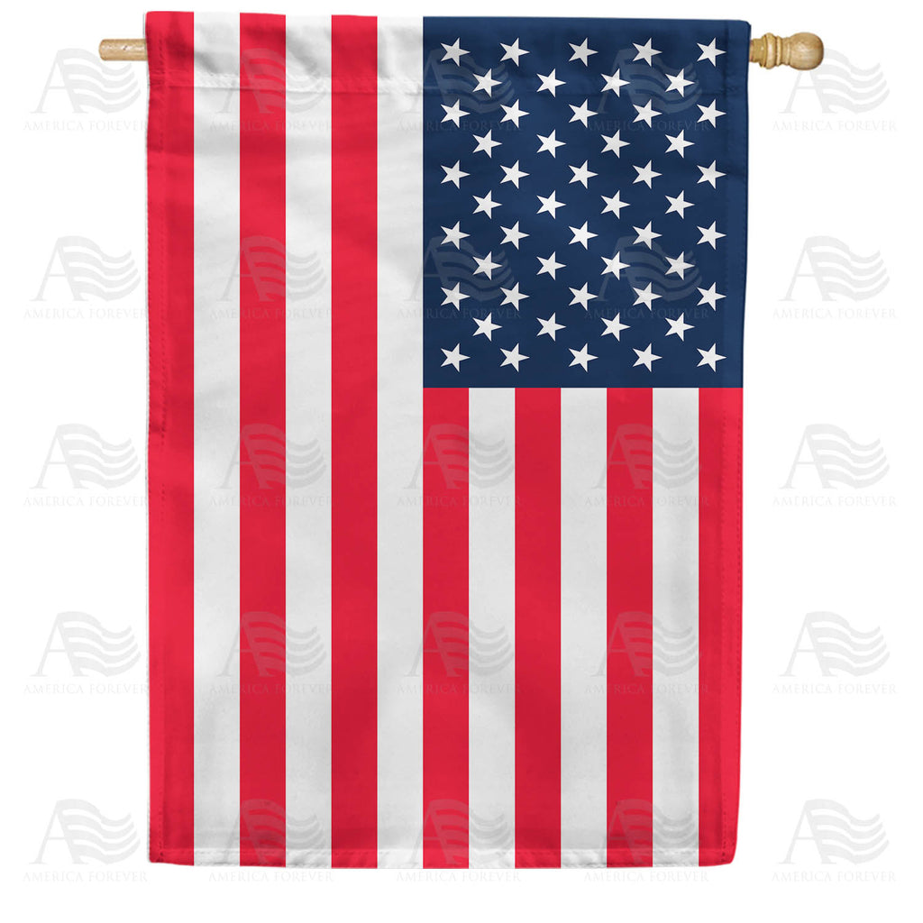United States of America Double Sided House Flag