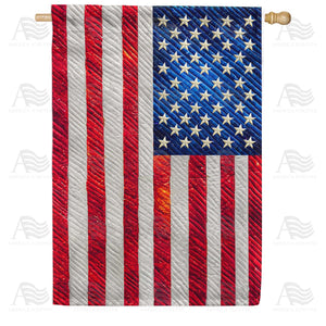 Classic American Flag Double Sided House Flag