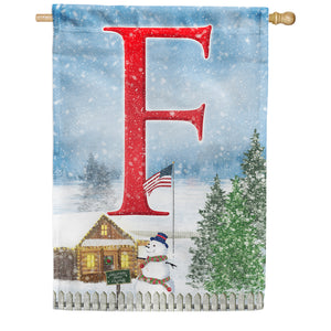 Christmas Trees For Sale Double Sided Monogram House Flag