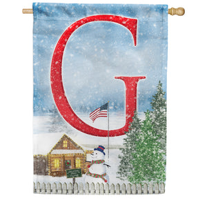 Christmas Trees For Sale Double Sided Monogram House Flag