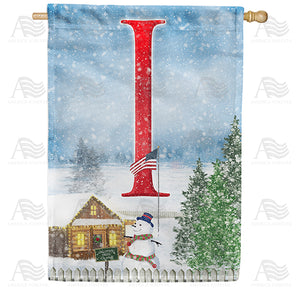 Christmas Trees For Sale Double Sided Monogram House Flag