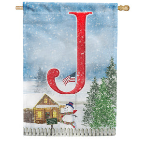 Christmas Trees For Sale Double Sided Monogram House Flag