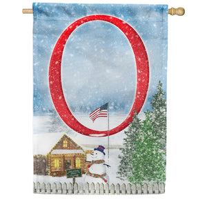 Christmas Trees For Sale Double Sided Monogram House Flag