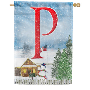 Christmas Trees For Sale Double Sided Monogram House Flag