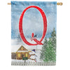 Christmas Trees For Sale Double Sided Monogram House Flag