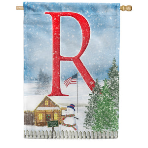 Christmas Trees For Sale Double Sided Monogram House Flag