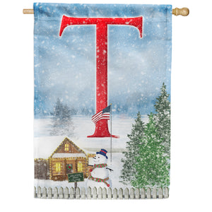 Christmas Trees For Sale Double Sided Monogram House Flag