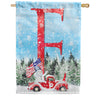 Stay Warm America Double Sided Monogram House Flag