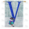 Just Keep Shovelin' Double Sided Monogram House Flag