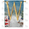 Merry Christmas USA Double Sided Monogram House Flag