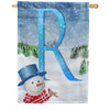 There's Snow Sun Today! Double Sided Monogram House Flag