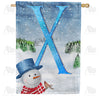There's Snow Sun Today! Double Sided Monogram House Flag